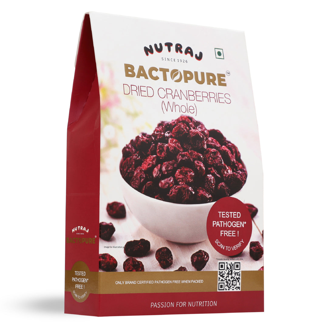 Nutraj Bactopure Dried Cranberries Whole 200gm