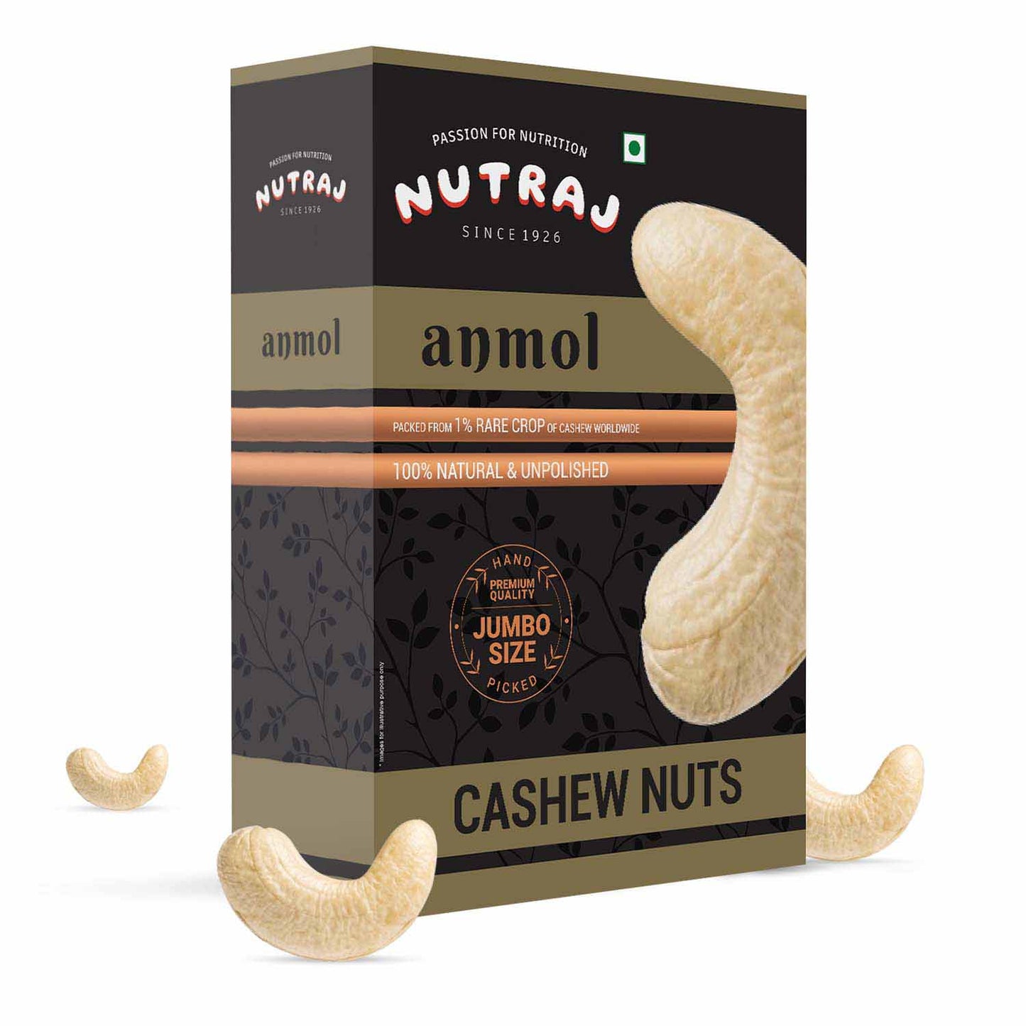 Nutraj Anmol Jumbo Size Cashew (W180) 500gm