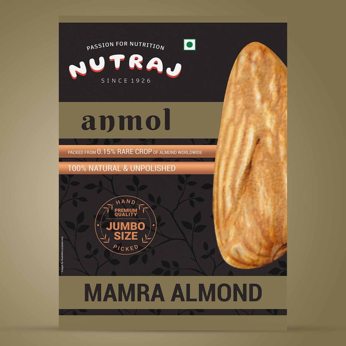 Nutraj Anmol Jumbo Size Mamra Almonds 500gm