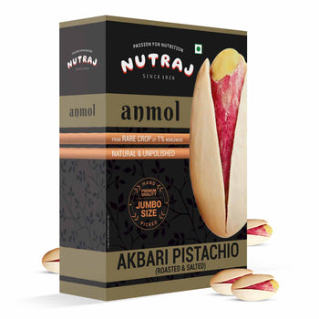 Nutraj Anmol Roasted & Salted Jumbo Size Pistachio 500gm