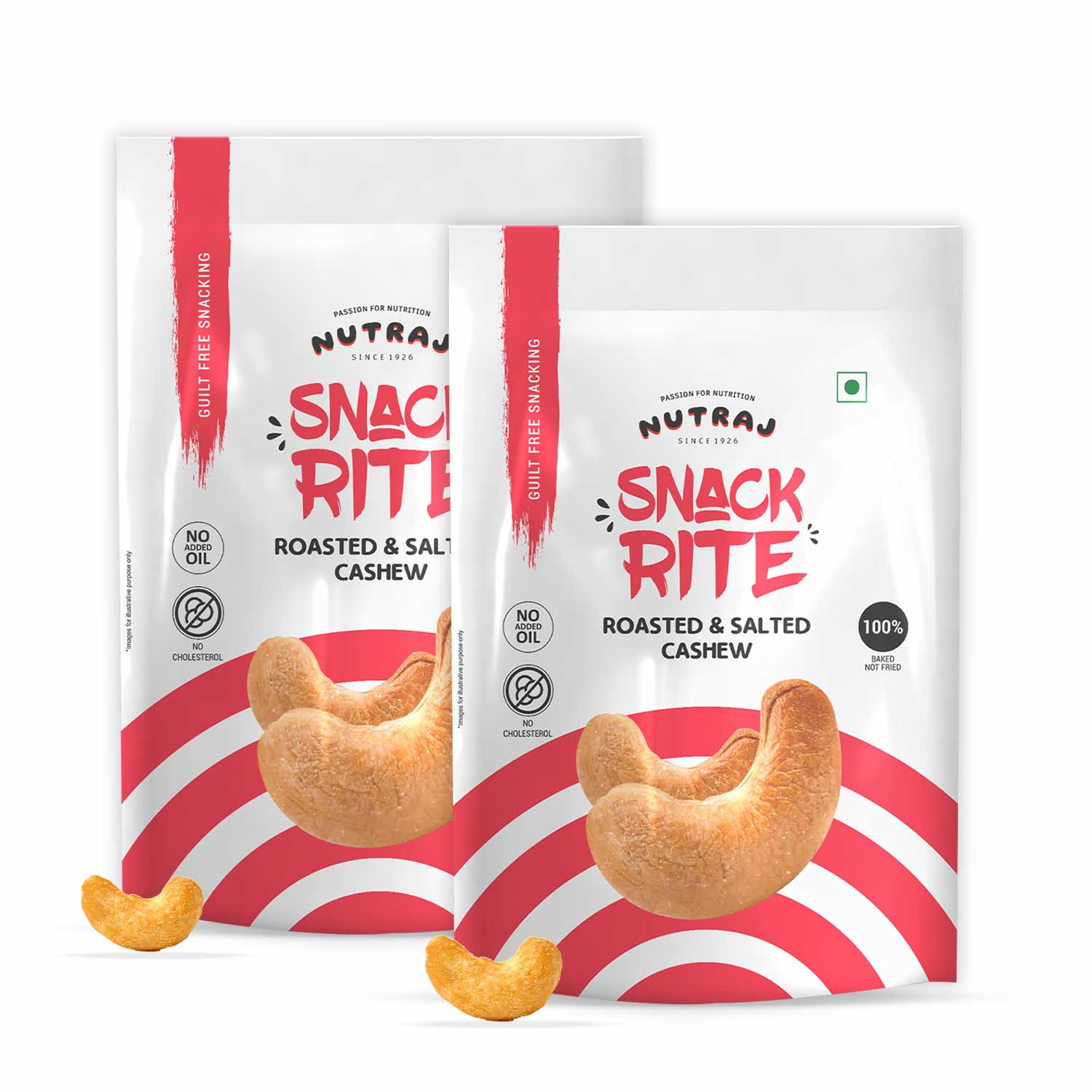 Nutraj Snackrite Roasted and Salted Cashew 150gm