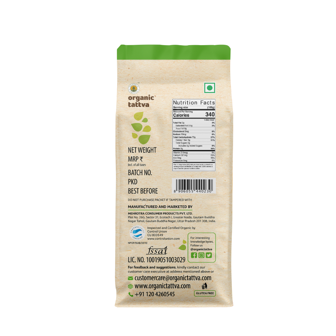 Organic Ragi Organic Tattva Organic Ragi Whole - 500 gms - Veeha Foods