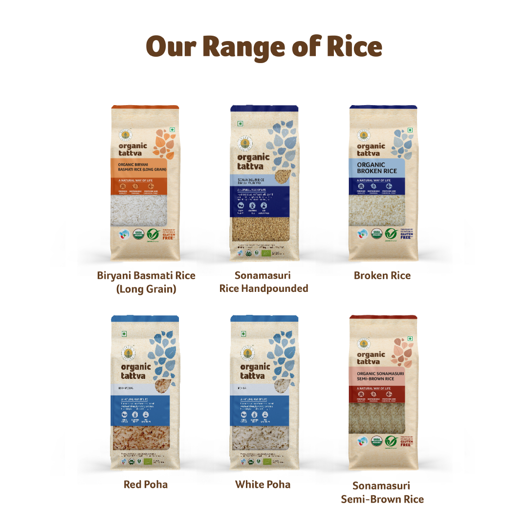 Organic Sonamasuri Brown Rice