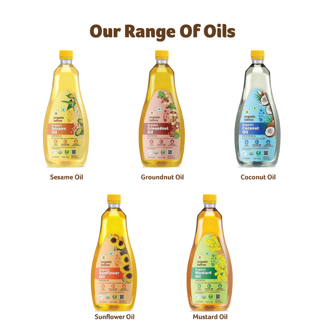 Organic  Cold Pressed Sunflower Oil