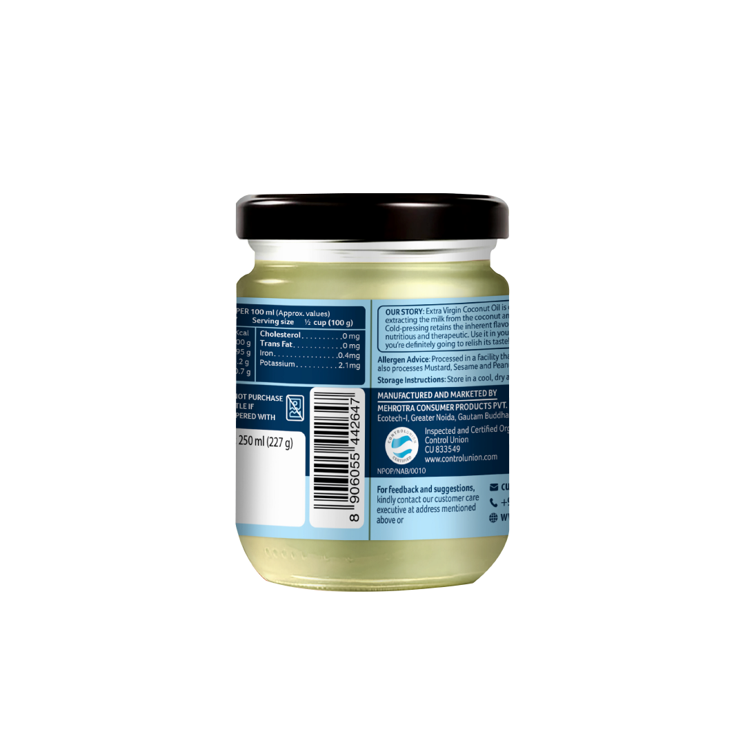 Organic Cold Pressed Extra Virgin Coconut Oil