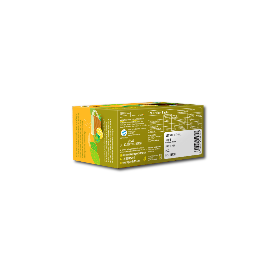 Organic Tulsi Lemon Tea (20 teabags)