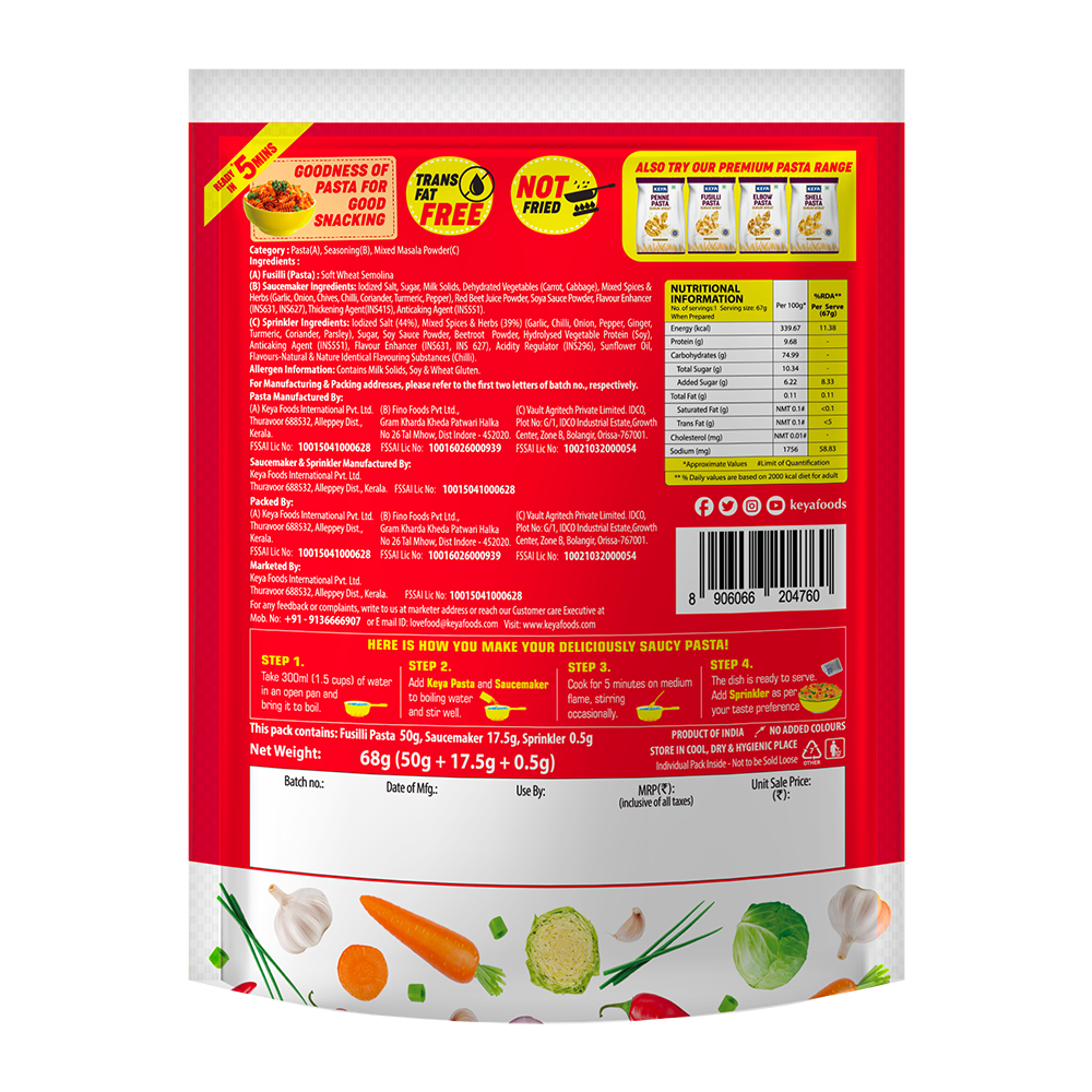 Keya Schezwan Pasta Chinese Style 68g