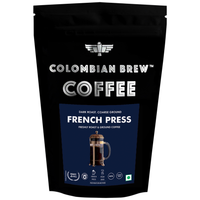 Colombian Brew French Press Coffee Powder, Arabica Roast & Ground, 1kg (Make Hot or Cold Brew)