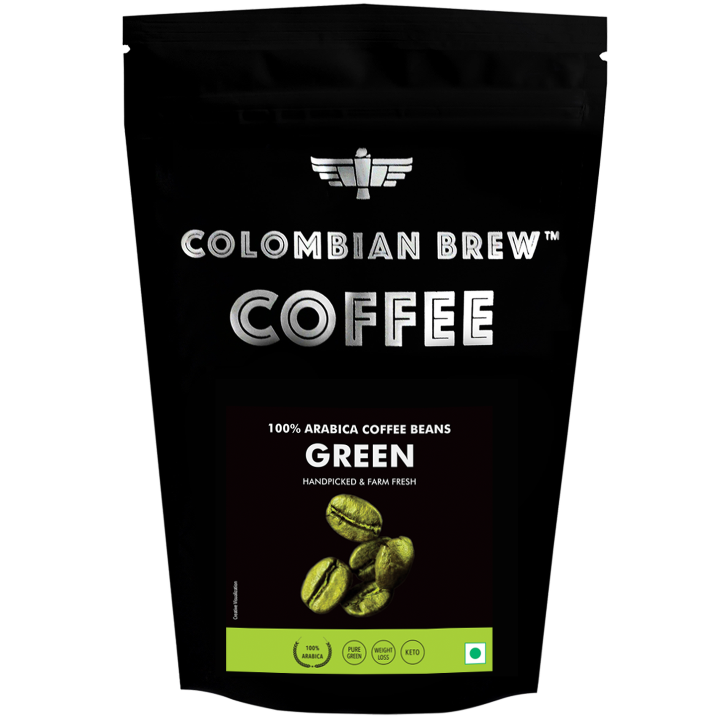 Colombian Brew 100% Arabica Green Coffee Beans for Weight Loss 1kg