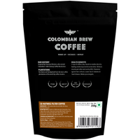 Colombian Brew Nutmeg Filter Coffee Powder, Arabica Roast & Ground, 250g (Make Espresso, French Press, Cold Brew, Hot Brew)