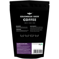 Colombian Brew Vanilla Filter Coffee Powder, Arabica Roast & Ground, 250g (Make Espresso, French Press, Cold Brew, Hot Brew)