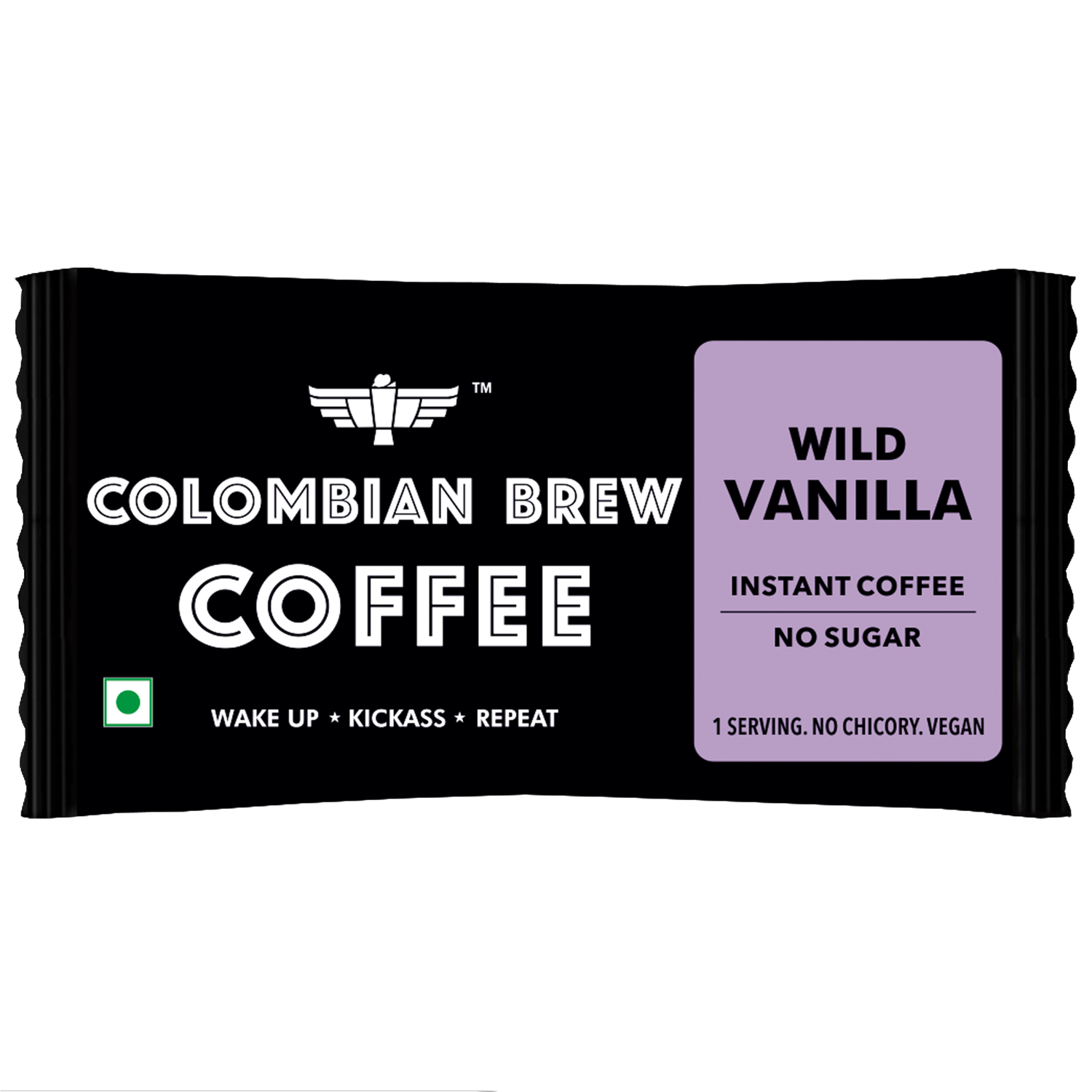 Colombian Brew Vanilla Instant Coffee Powder Sachets, Pack of 180