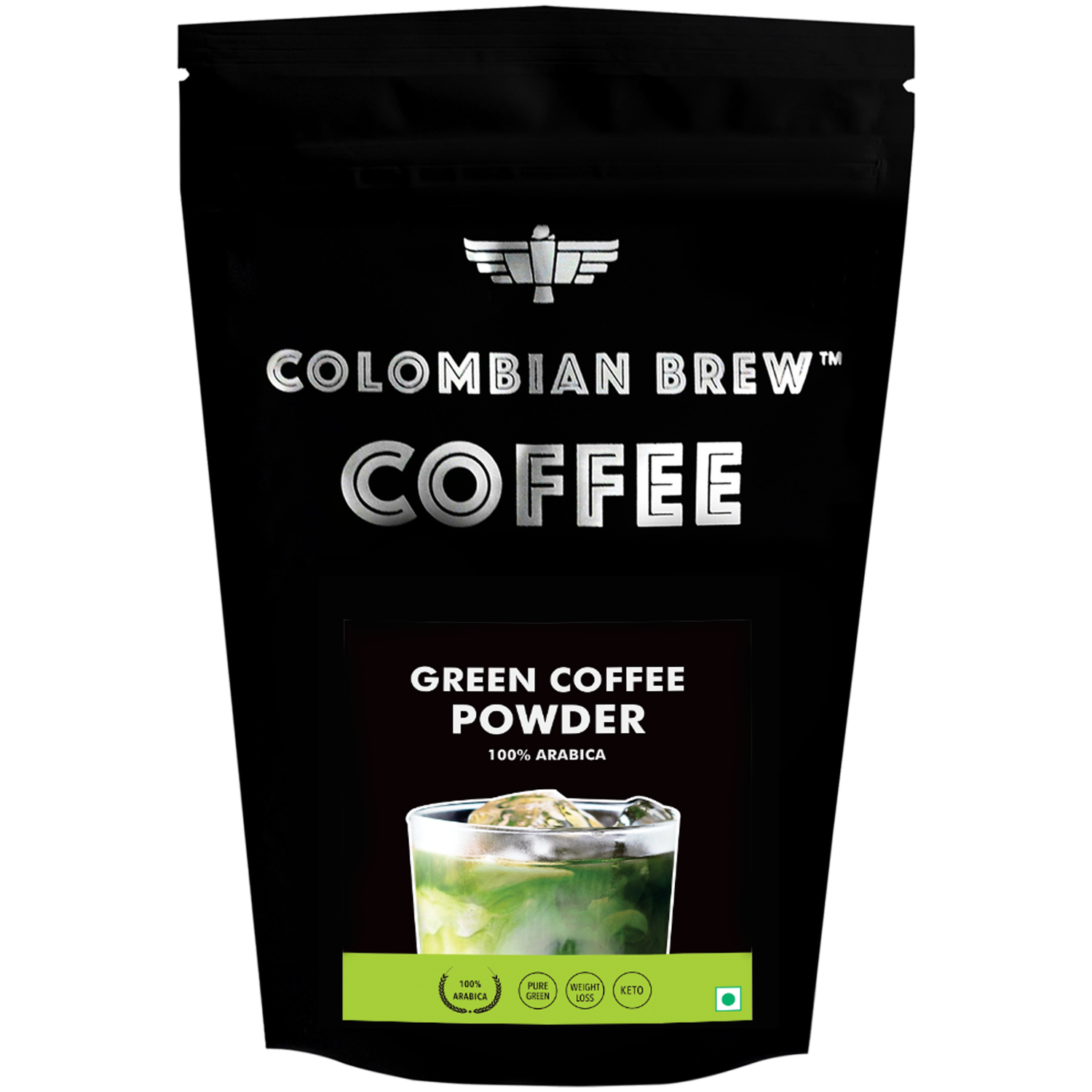 Colombian Brew 100% Arabica Green Coffee Beans Powder for Weight Loss 200g