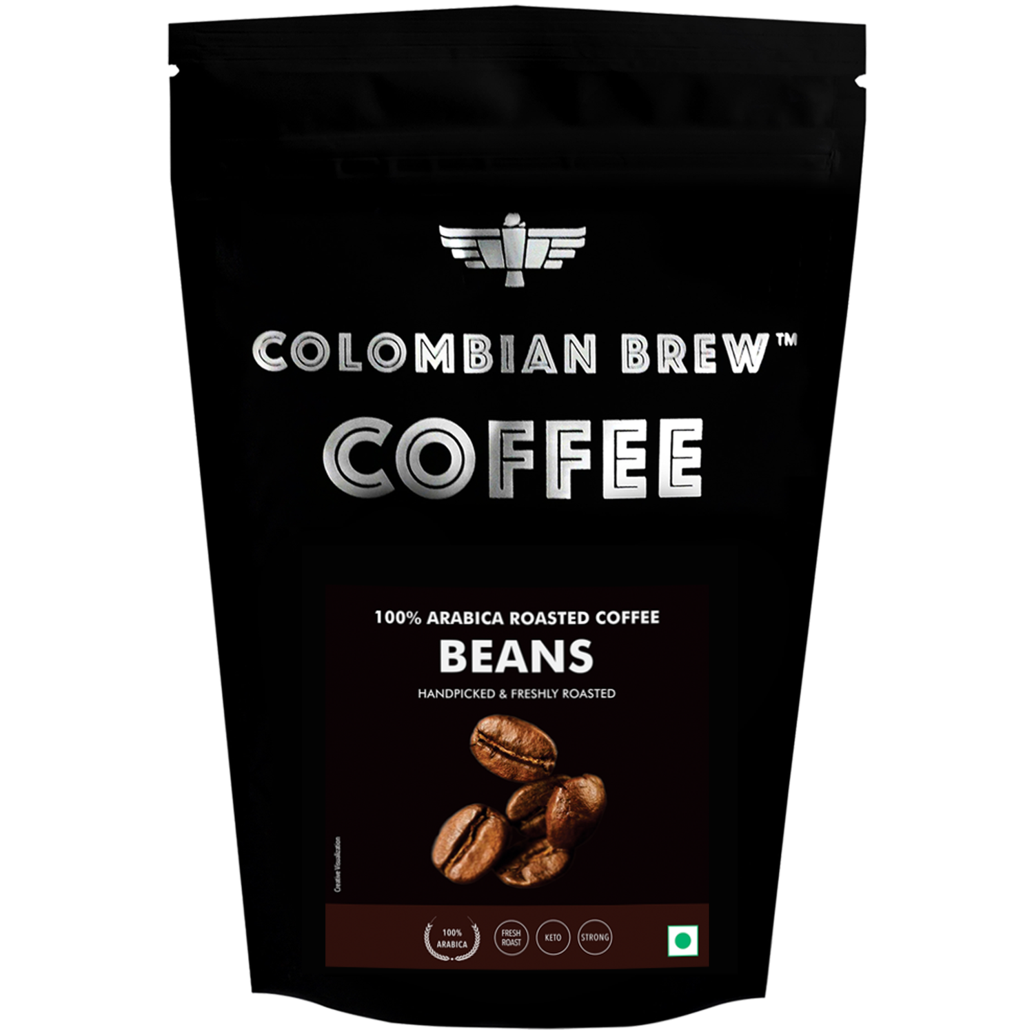 Colombian Brew 100% Arabica Roasted Coffee Beans 150g