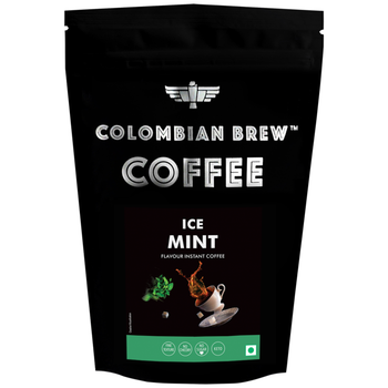 Colombian Brew Mint Instant Coffee Powder, No Sugar Vegan, 1kg Hotel Pack