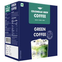 Colombian Brew Coffee Green Coffee Powder, Hot & Cold Brew 10 Bags (For Weight Loss)