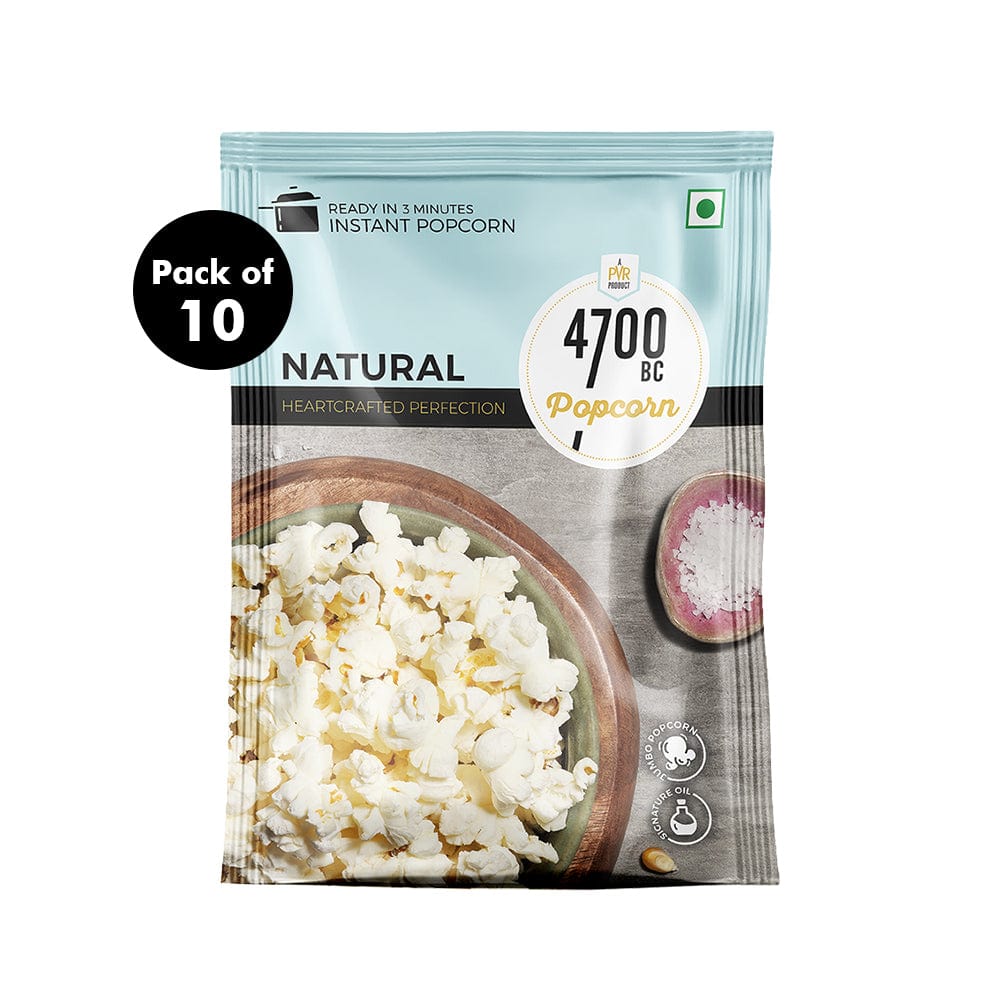 Instant Natural Popcorn (Pack of 10, 90g)