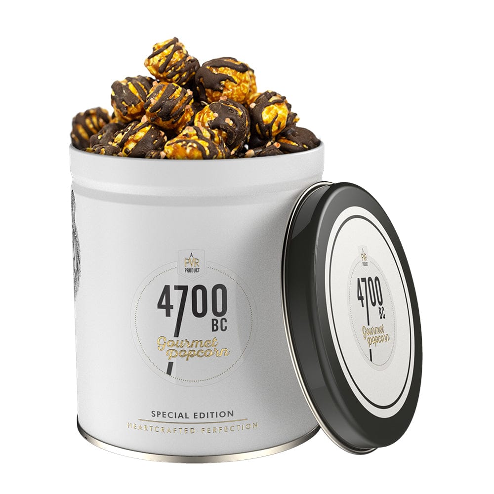 Peanut Butter Chocolate Popcorn, Tin, 125g