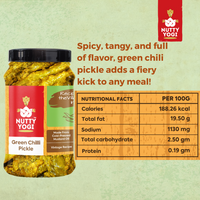 Nutty Yogi Green Chilli Pickle 200g