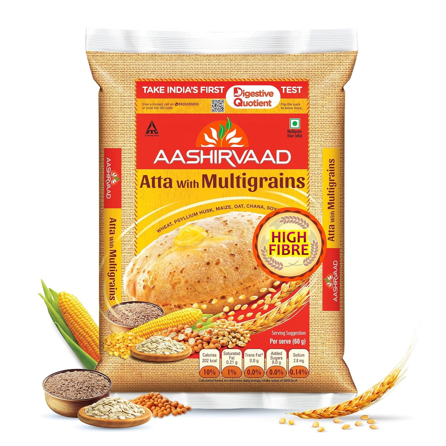 Aashirvaad Atta with Multigrains - 1 kg