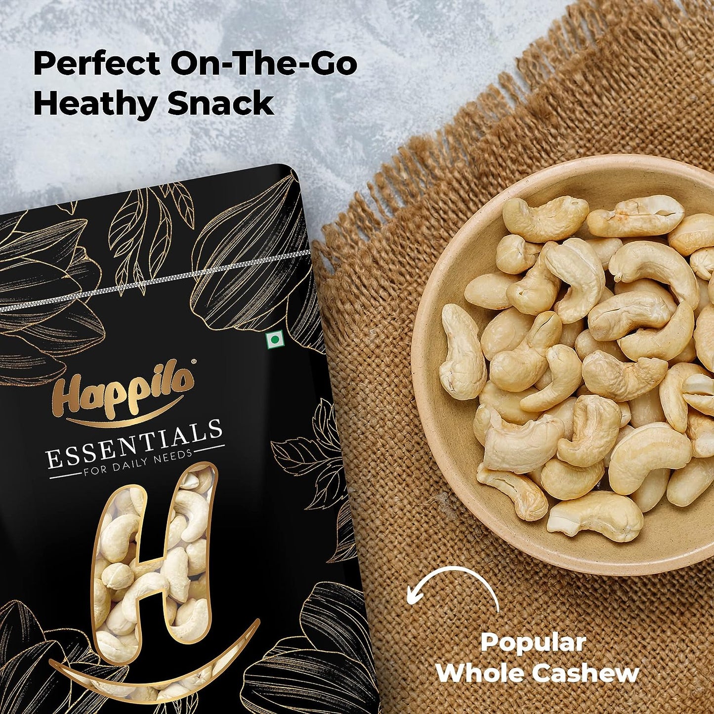 Happilo Essentials Popular Whole Cashew W400