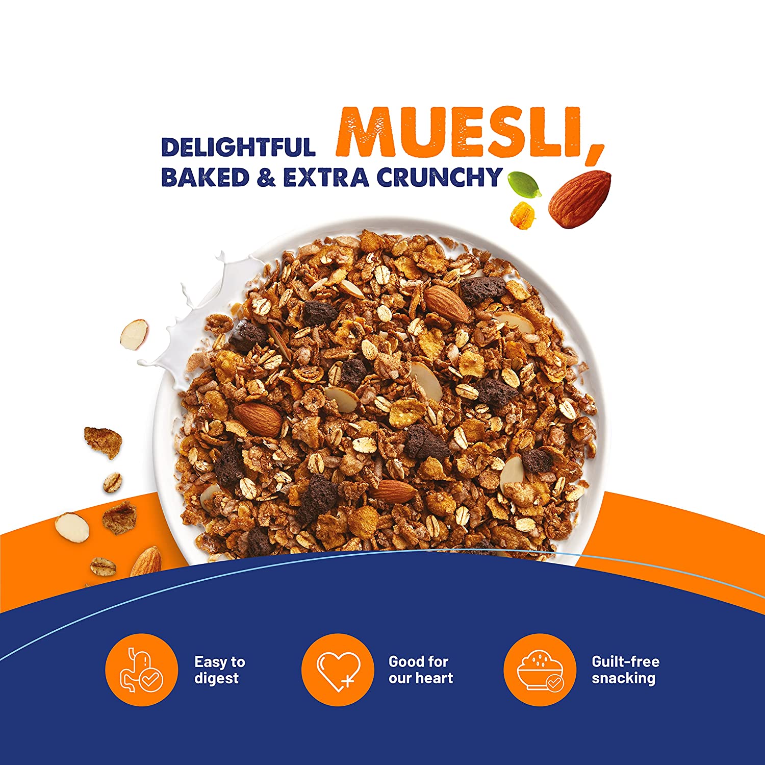 Choco Almond Cookie Delights Muesli