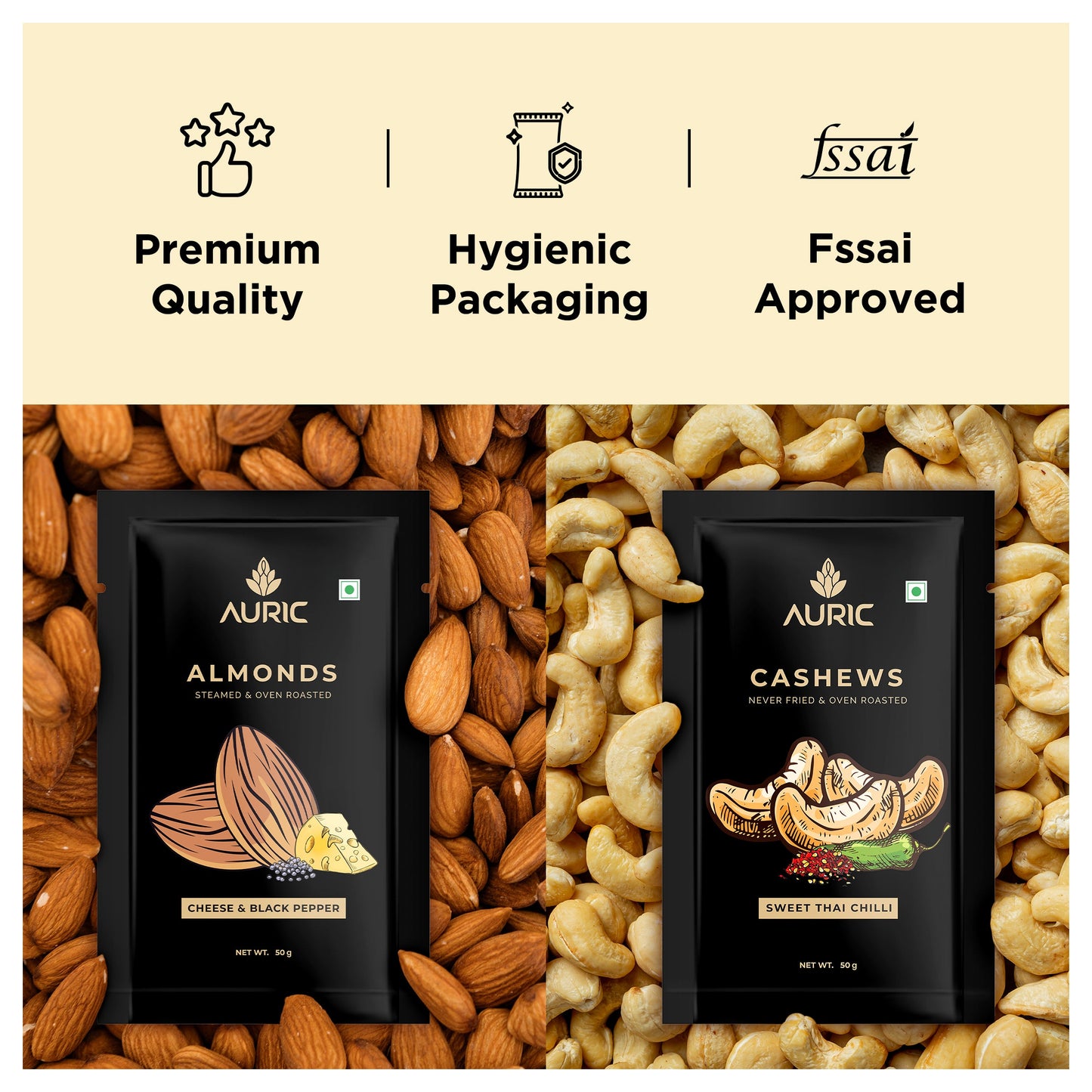 Auric Premium Quality Flavoured Almonds