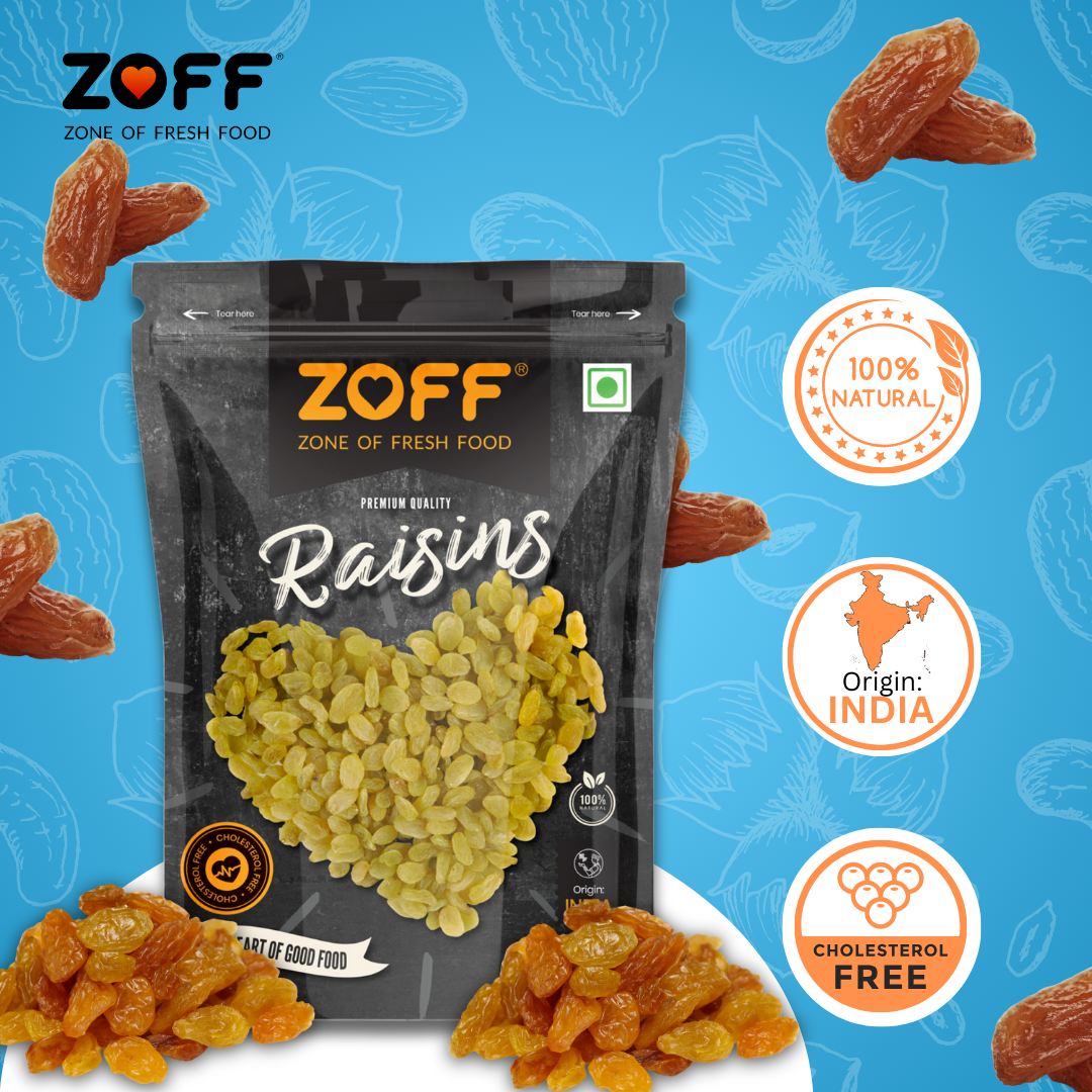 Zoff Green Raisins  Net weight -250g