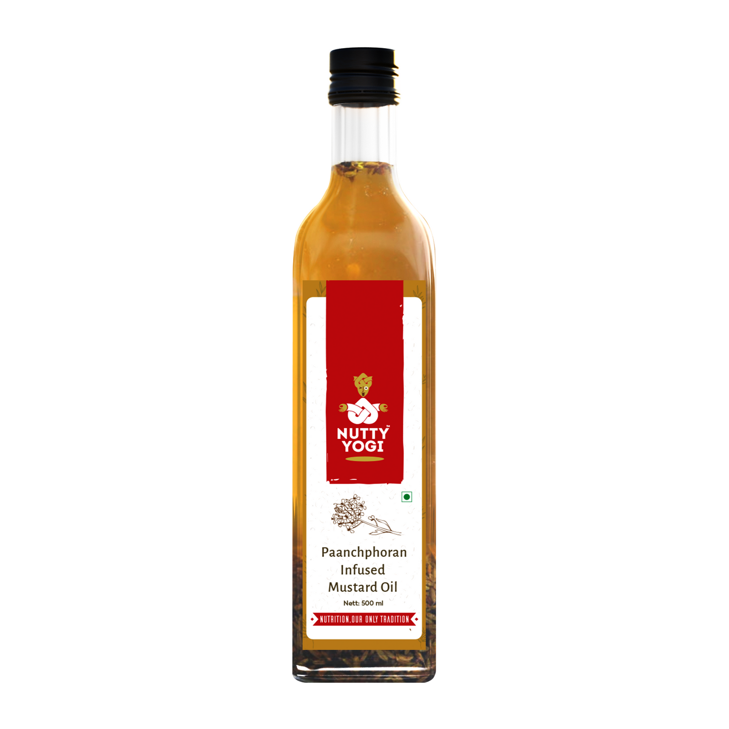 Nutty Yogi Panchphoran Infused Mustard Oil 500ml