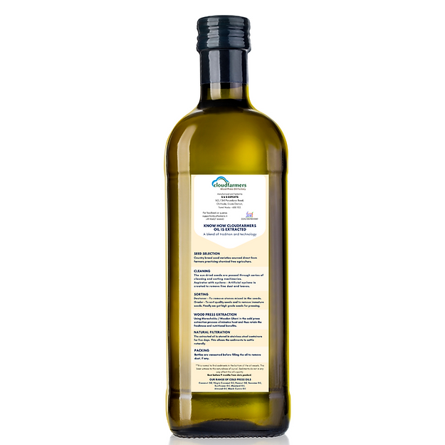 Cloudfarmers Mustard Oil - 1 Liter