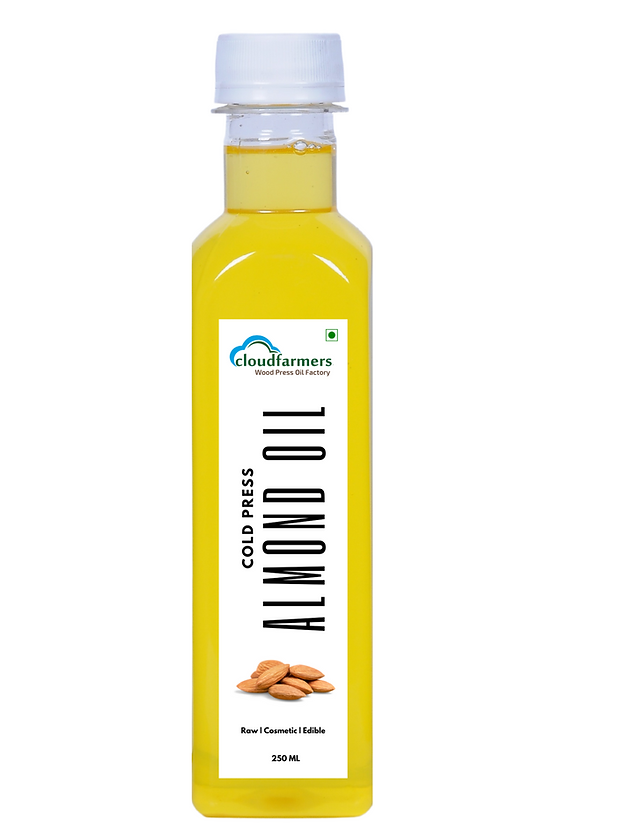 Cloudfarmers Almond Oil  Wood Press - 250 gms