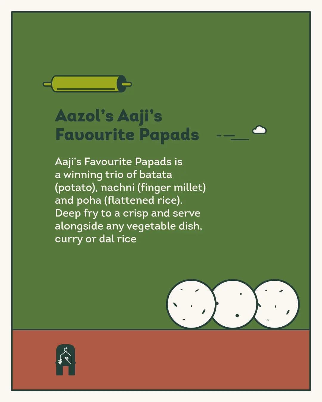 Aaji's Favourite Papads: Batata | Ragi | Poha (100g/400g)