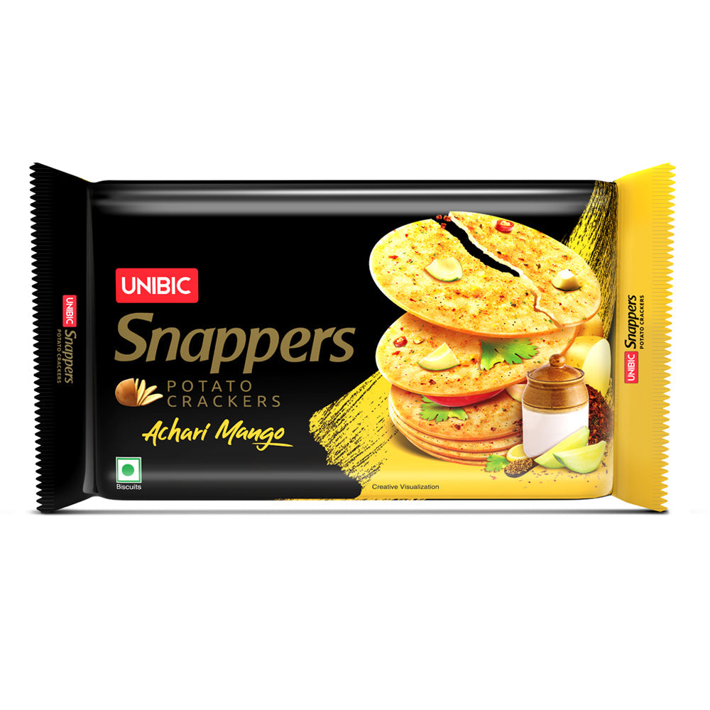 UNIBIC Snappers - Assorted Flavored Potato Biscuits, Pack of 03, 900g