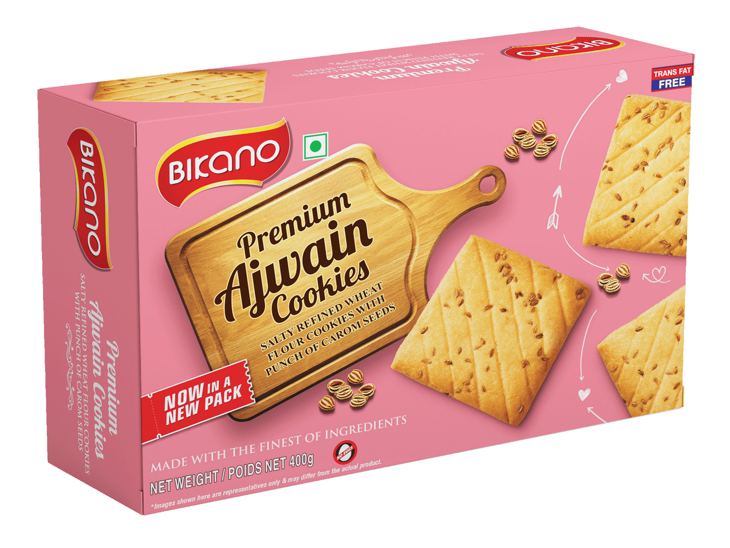 Bikanerwala Bikano Premium Ajwain Cookies - 400 gms