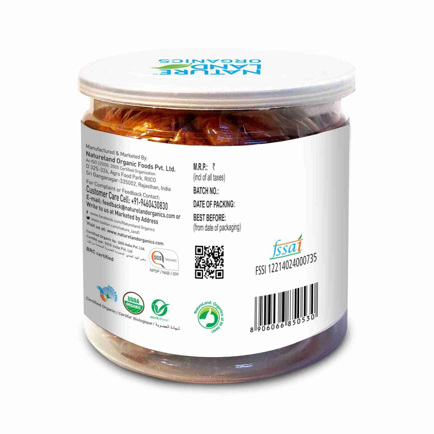 Organic Almonds 250 Gm