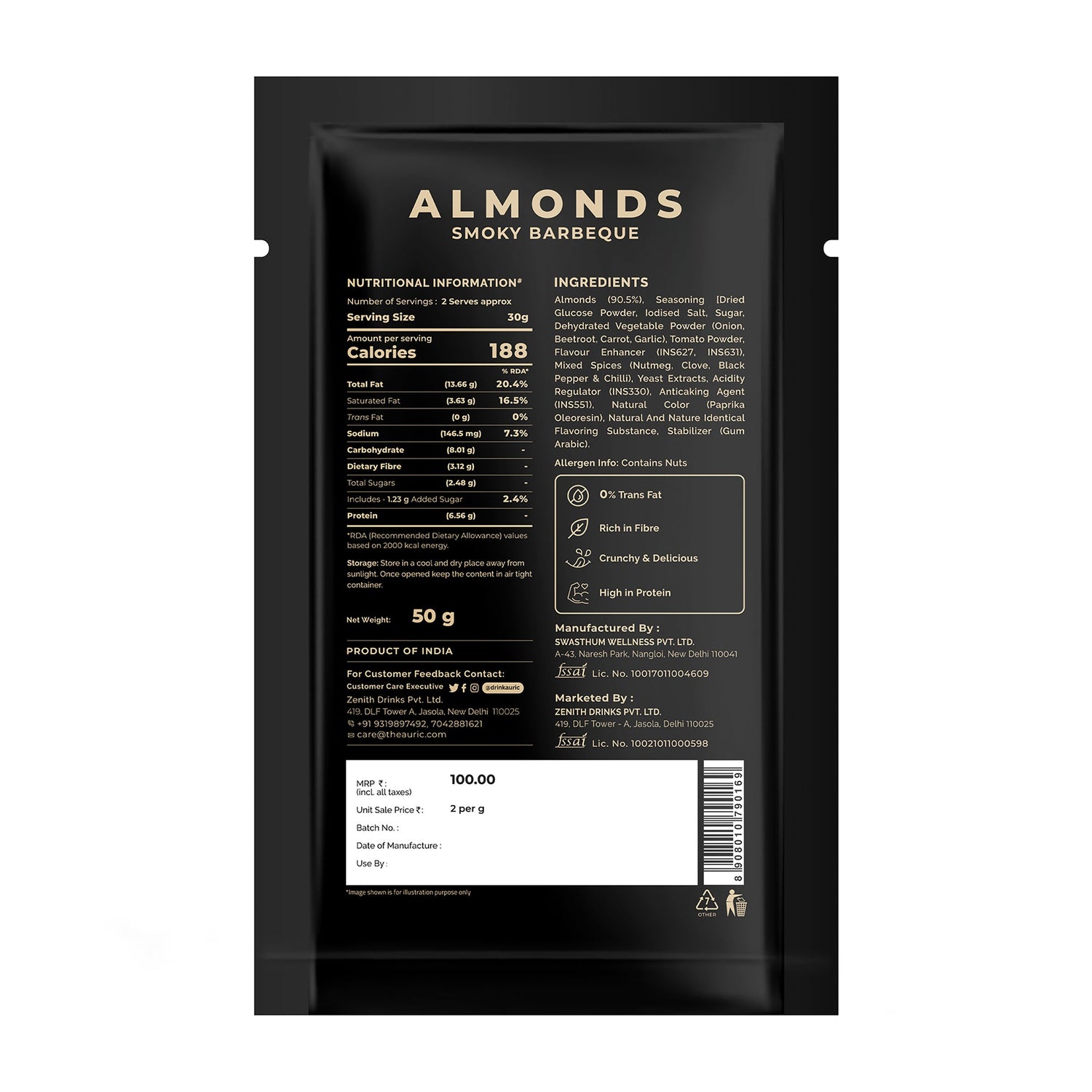 Auric Premium Quality Flavoured Almonds