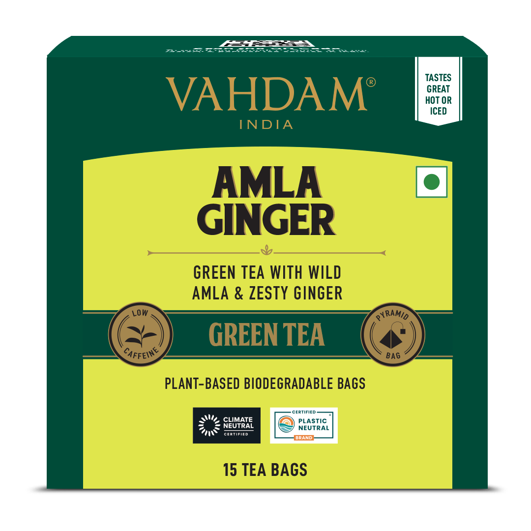 Amla Ginger Green Tea -  15 Count