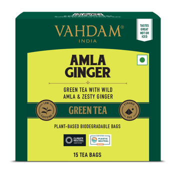 Amla Ginger Green Tea -  15 Count