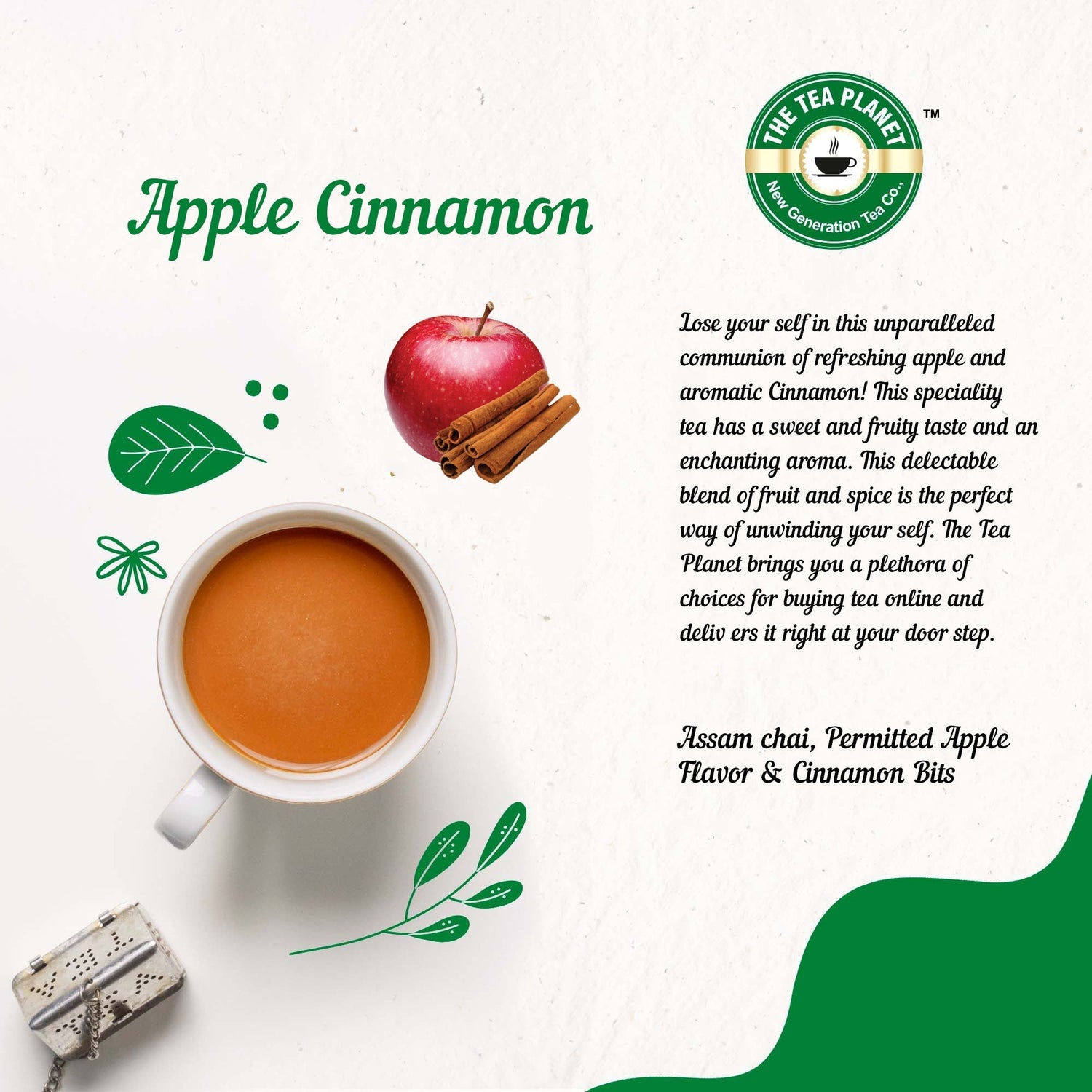 Apple Cinnamon Black Flavored CTC Tea