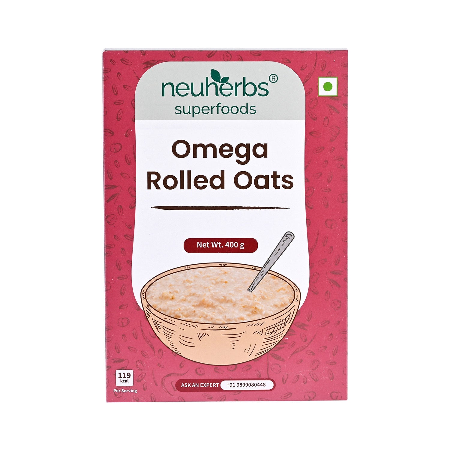 Natural Omega Rolled Oats for Weight Management With Gluten Free for Men and Women