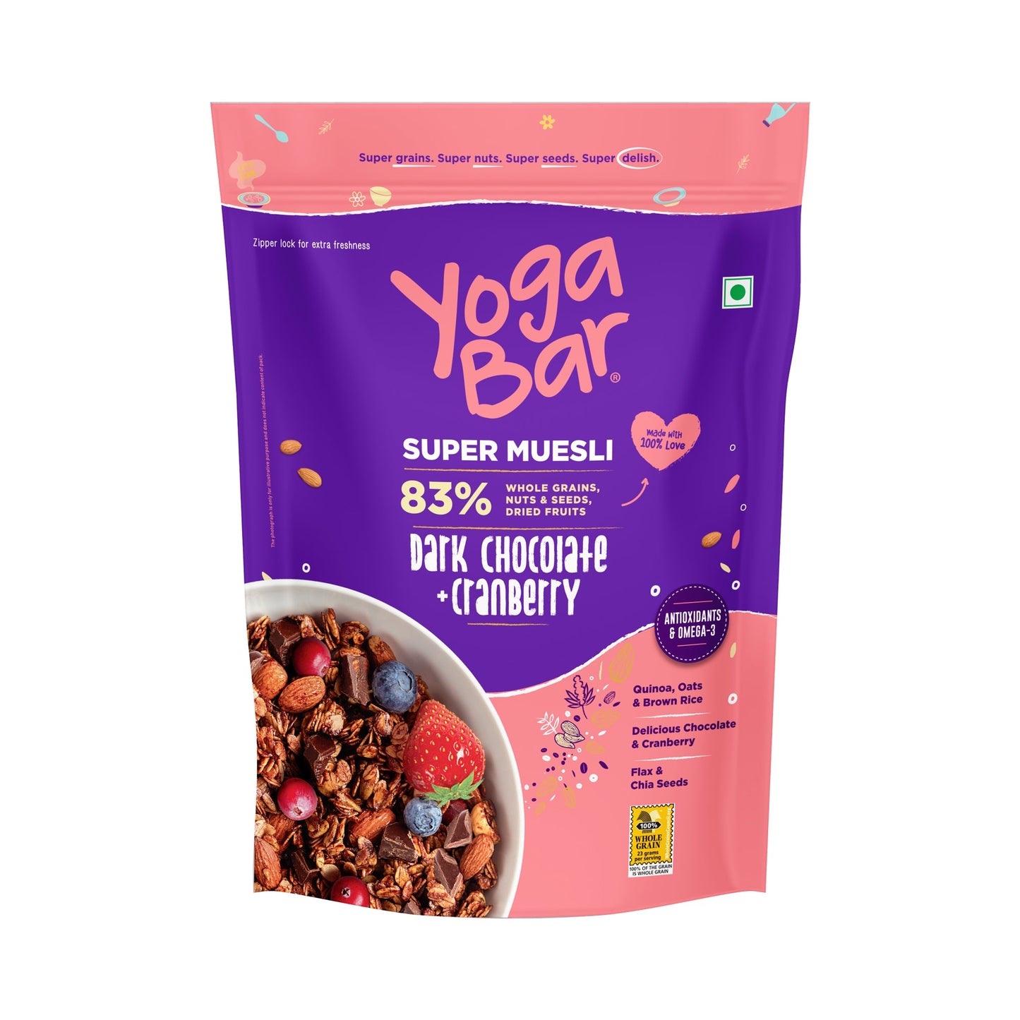 Dark Chocolate & Cranberry Muesli 700g