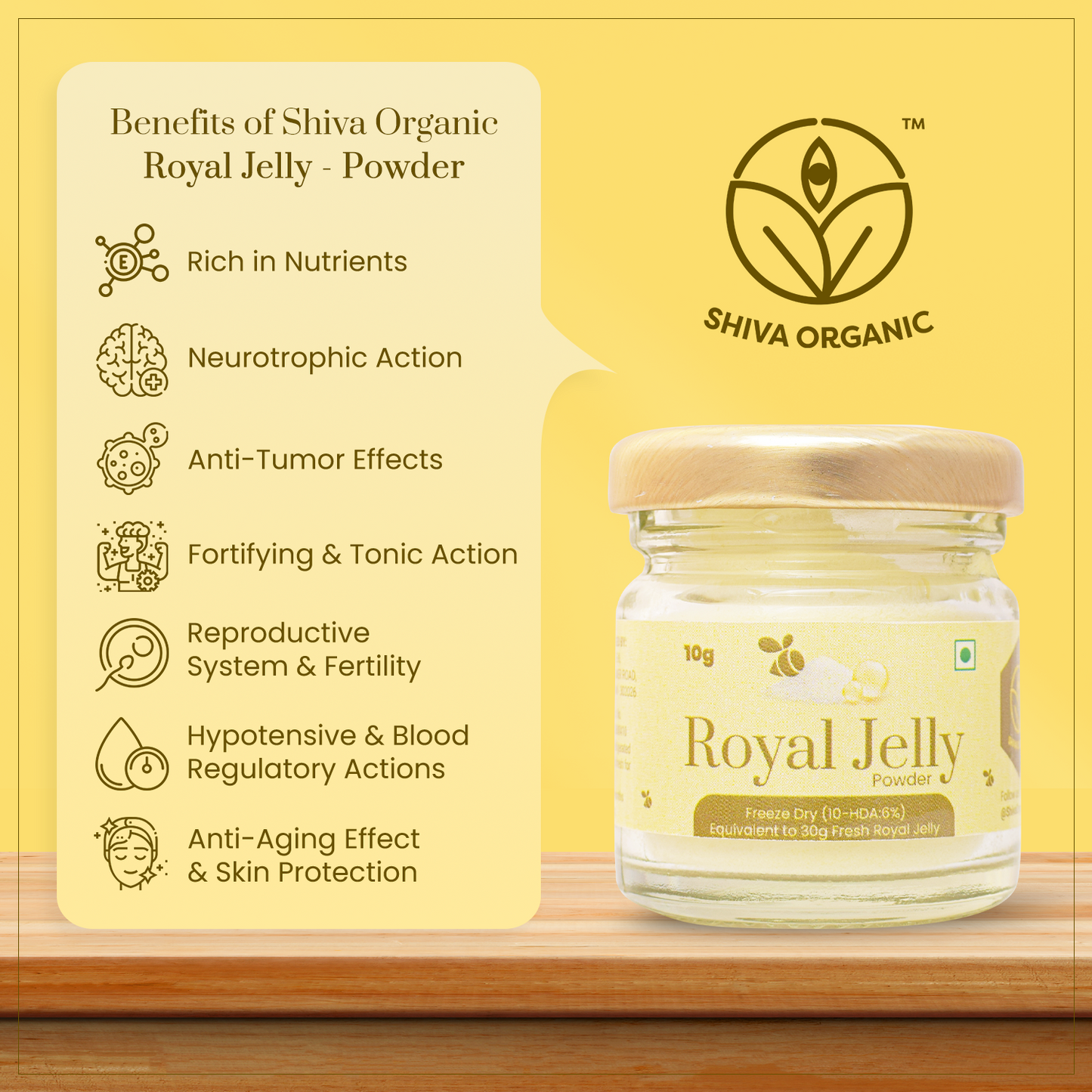 Royal Jelly Powder - Freeze Dry 10-HDA:6%