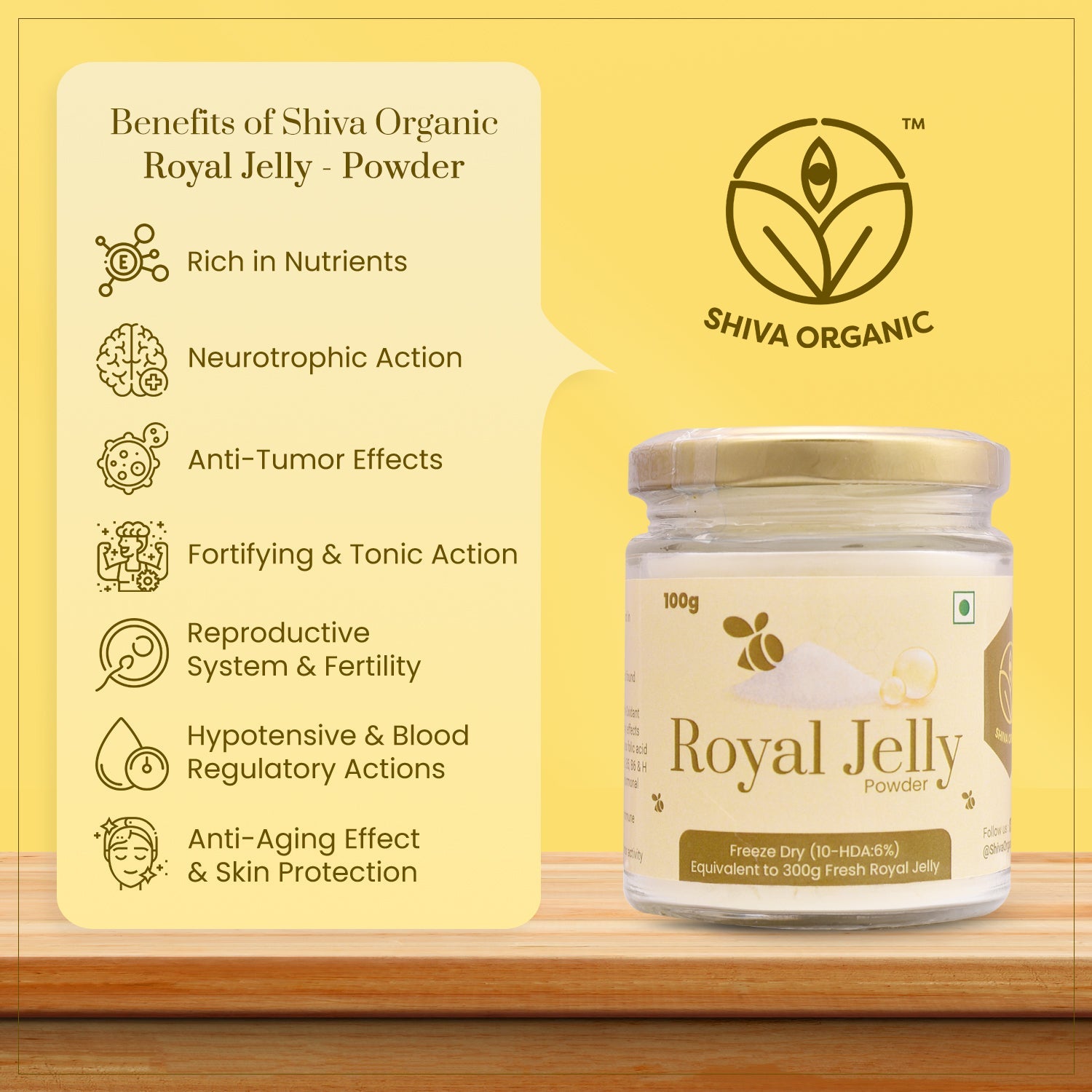 Royal Jelly Powder - Freeze Dry 10-HDA:6%