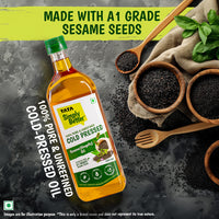 Tata Simply Better Sesame (Gingelly) Oil 500ml - 100%  Pure and Unrefined Cold Pressed