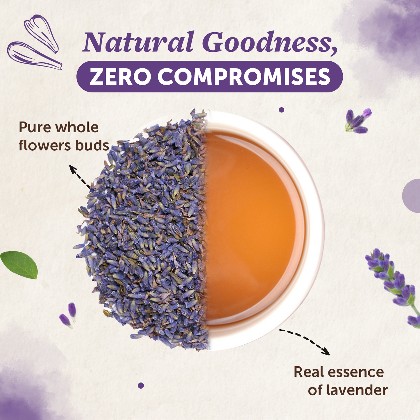 Lavender Flower Tea-Soothe Your Mind, Sleep Peacefully