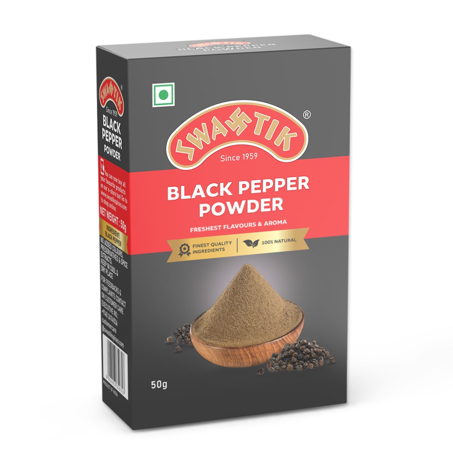 Swastik Black Pepper Powder - Veeha Foods