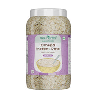 Omega Instant Oats With Chia Seeds for Weight Loss Ready to Eat Cereal, Whole Grain, Breakfast Cereal & Gluten Free