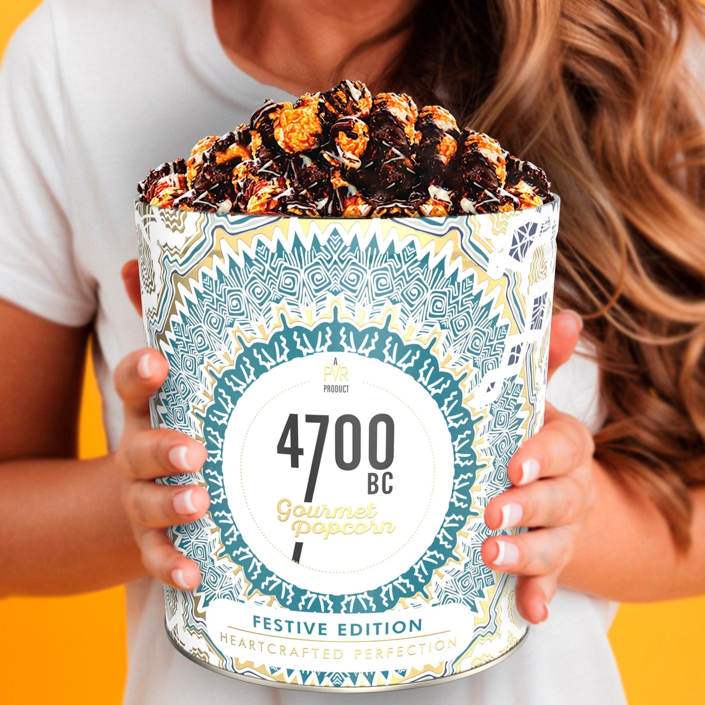 Mocha Walnut Chocolate Popcorn, Tin, 650g