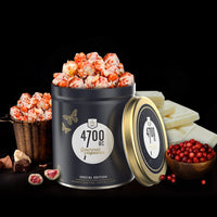 Cranberry White Chocolate Popcorn, Tin, 150g