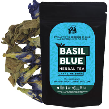 Organic Basil Blue Tea (25 Gms, 40 Cups)